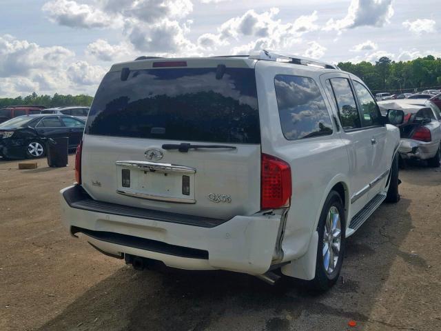 5N3AA08D18N913943 - 2008 INFINITI QX56 WHITE photo 4