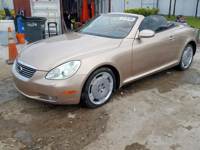 JTHFN48Y950064959 - 2005 LEXUS SC 430 GOLD photo 2