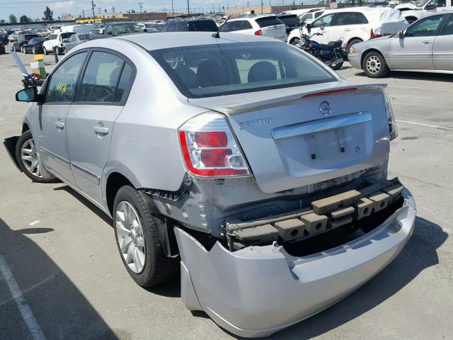 3N1AB6AP7CL764032 - 2012 NISSAN SENTRA 2.0 SILVER photo 3