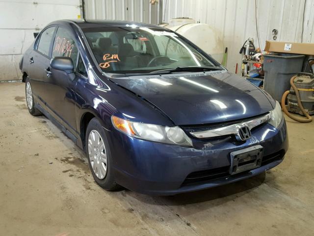 1HGFA16226L075880 - 2006 HONDA CIVIC DX BLUE photo 1