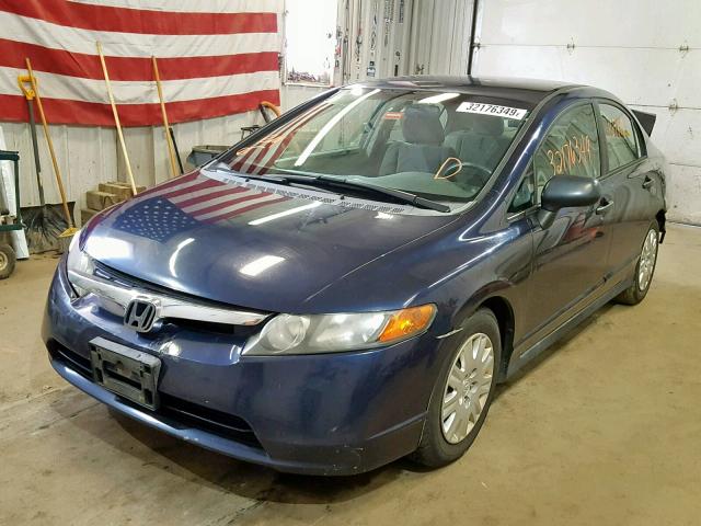 1HGFA16226L075880 - 2006 HONDA CIVIC DX BLUE photo 2