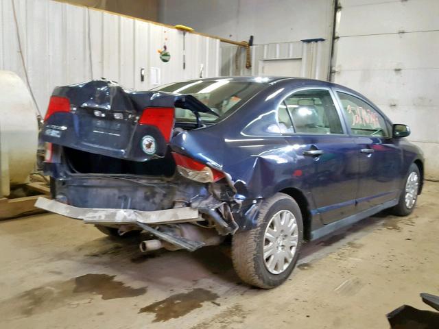 1HGFA16226L075880 - 2006 HONDA CIVIC DX BLUE photo 4