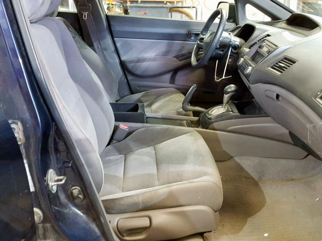 1HGFA16226L075880 - 2006 HONDA CIVIC DX BLUE photo 5