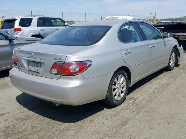 JTHBF30G220047733 - 2002 LEXUS ES 300 SILVER photo 4