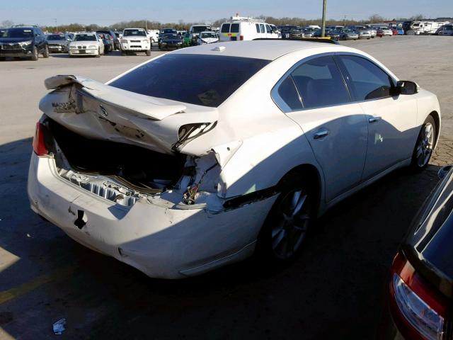 1N4AA5AP9BC803438 - 2011 NISSAN MAXIMA S WHITE photo 4