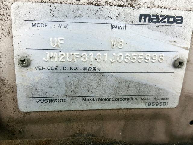 JM2UF3131J0355993 - 1988 MAZDA B2200 CAB GOLD photo 10