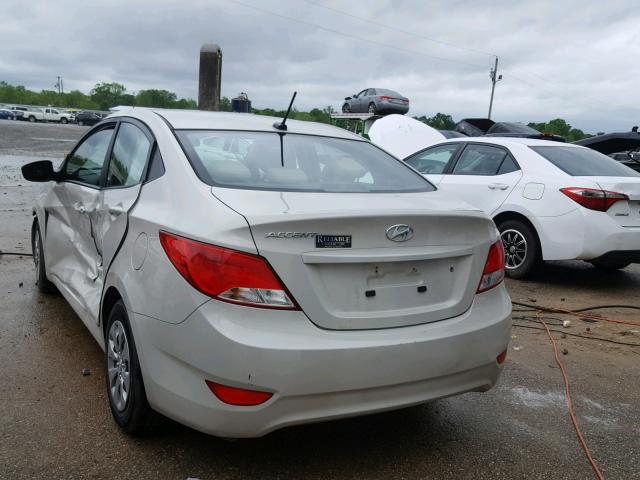 KMHCT4AE5HU171039 - 2017 HYUNDAI ACCENT SE CREAM photo 3