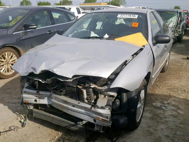 1G1JF52F337251388 - 2003 CHEVROLET CAVALIER L SILVER photo 2