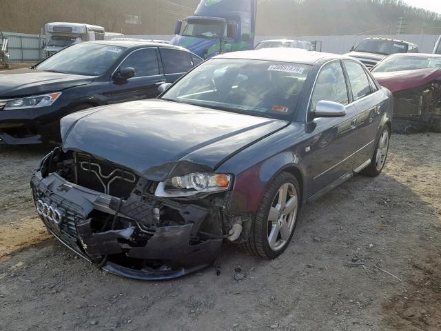 WAUGL68E05A518875 - 2005 AUDI NEW S4 QUA GRAY photo 2