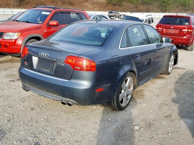 WAUGL68E05A518875 - 2005 AUDI NEW S4 QUA GRAY photo 4