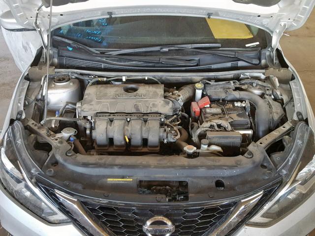 3N1AB7AP0HY394848 - 2017 NISSAN SENTRA S SILVER photo 7