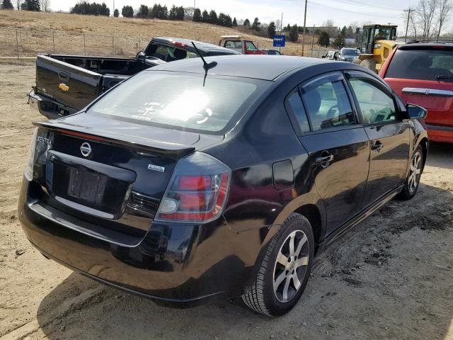 3N1AB6AP2CL737336 - 2012 NISSAN SENTRA 2.0 BLACK photo 4