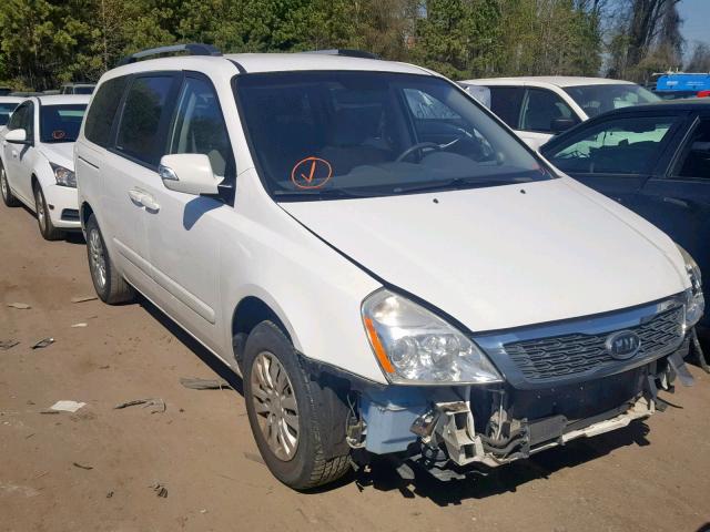 KNDMG4C75B6365447 - 2011 KIA SEDONA LX WHITE photo 1