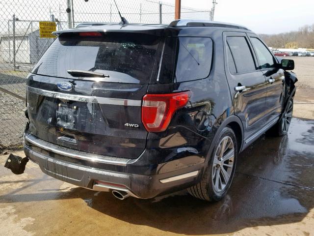 1FM5K8F8XJGB45966 - 2018 FORD EXPLORER L BLACK photo 4