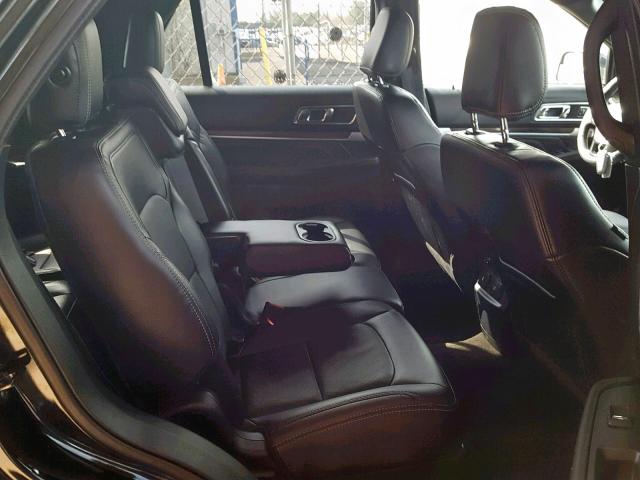 1FM5K8F8XJGB45966 - 2018 FORD EXPLORER L BLACK photo 6