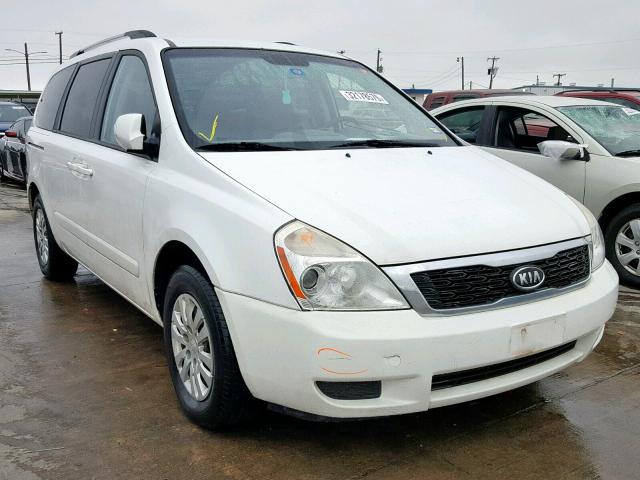 KNDMG4C71B6402350 - 2011 KIA SEDONA LX WHITE photo 1