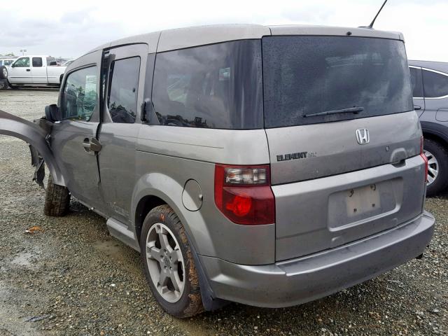 5J6YH18968L010282 - 2008 HONDA ELEMENT SC GRAY photo 3