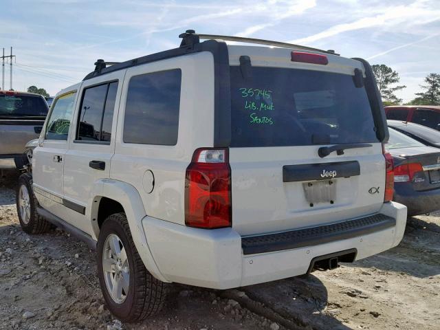 1J8HH48N46C358043 - 2006 JEEP COMMANDER WHITE photo 3
