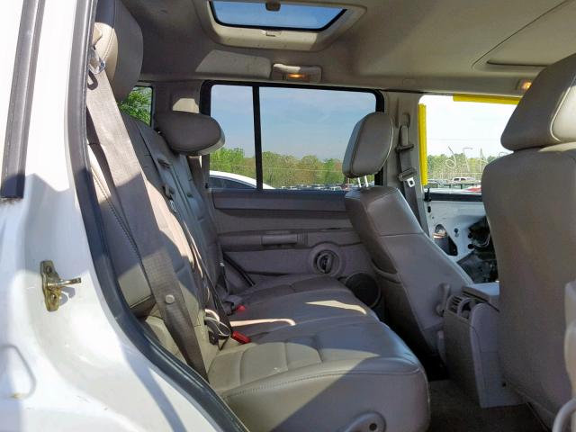 1J8HH48N46C358043 - 2006 JEEP COMMANDER WHITE photo 6