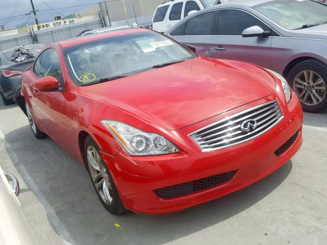 JNKCV64E69M604292 - 2009 INFINITI G37 BASE RED photo 1