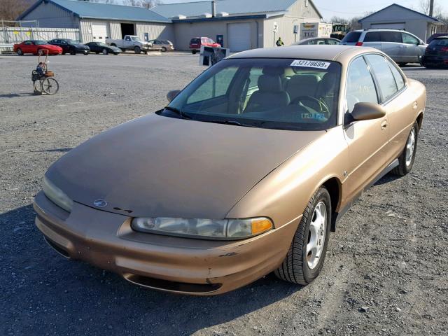 1G3WS52HXXF358587 - 1999 OLDSMOBILE INTRIGUE G GOLD photo 2