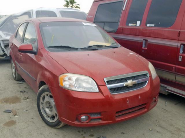 KL1TG5DE1AB044968 - 2010 CHEVROLET AVEO LT RED photo 1