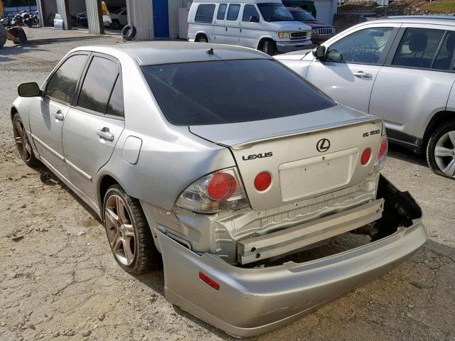 JTHBD192320058614 - 2002 LEXUS IS 300 SILVER photo 3