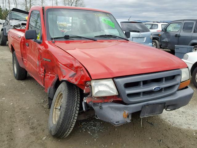 1FTYR10V8YPC18314 - 2000 FORD RANGER RED photo 1