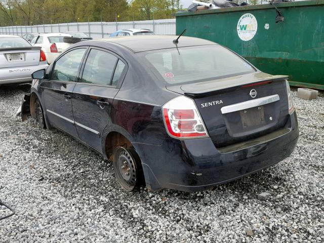 3N1AB6AP6CL782148 - 2012 NISSAN SENTRA 2.0 BLACK photo 3