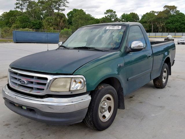 1FTZF1725YNA07530 - 2000 FORD F150 GREEN photo 2