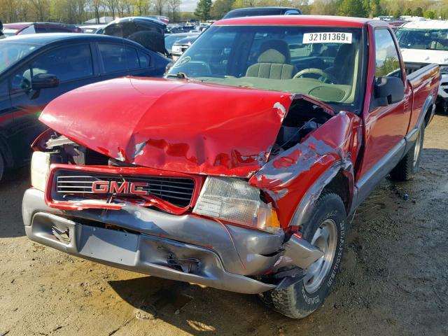 1GTCS1444Y8193938 - 2000 GMC SONOMA RED photo 2