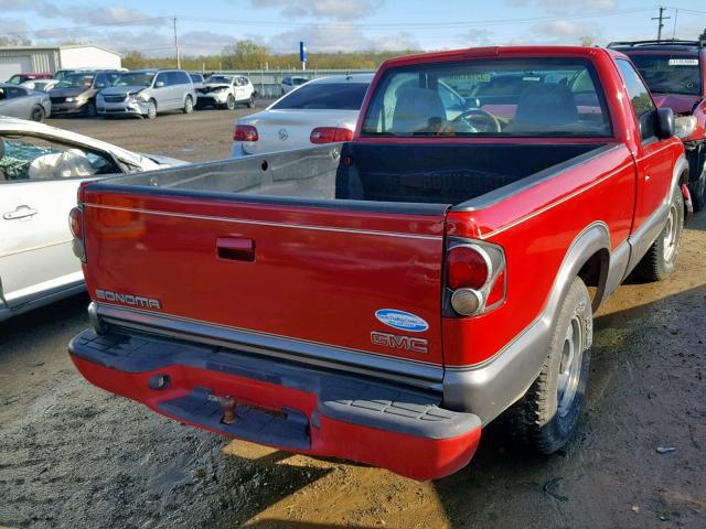 1GTCS1444Y8193938 - 2000 GMC SONOMA RED photo 4