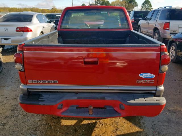 1GTCS1444Y8193938 - 2000 GMC SONOMA RED photo 6