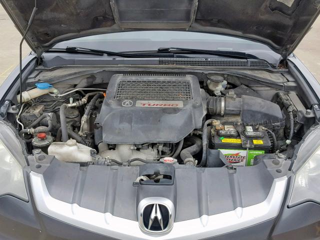 5J8TB18588A000512 - 2008 ACURA RDX TECHNO CHARCOAL photo 7