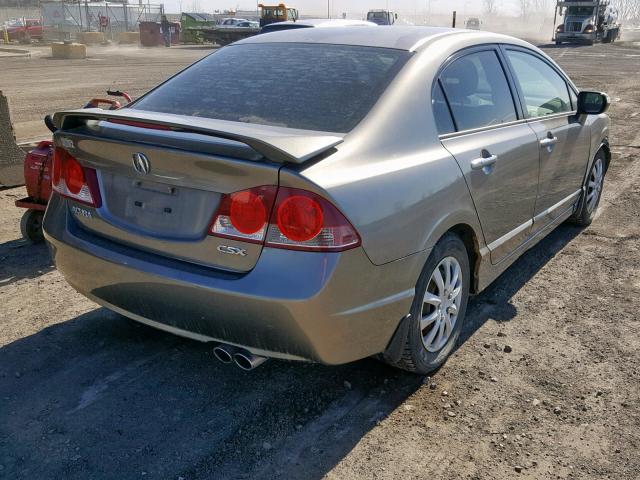 2HHFD56746H200915 - 2006 ACURA CSX PREMIU GRAY photo 4