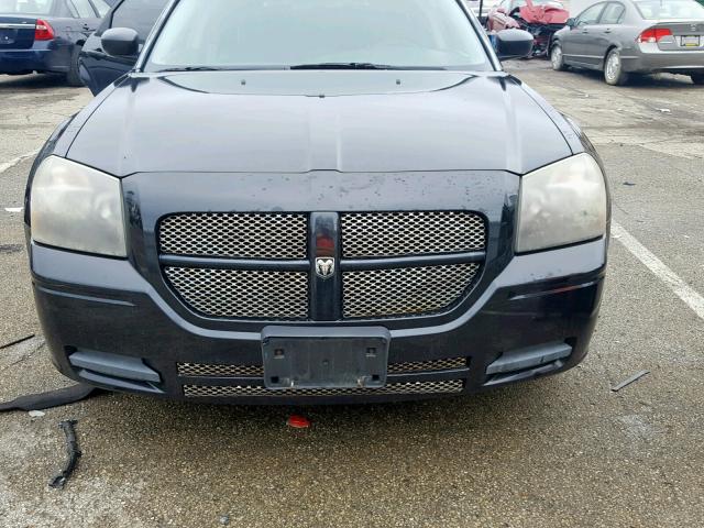 2D4FV48T25H624518 - 2005 DODGE MAGNUM SE BLACK photo 9