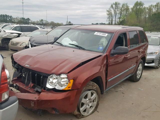 1J8GR48K78C113044 - 2008 JEEP GRAND CHER RED photo 2