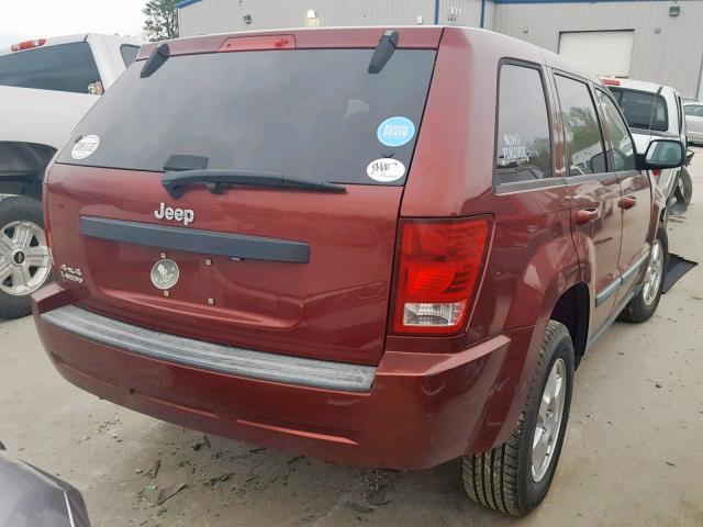 1J8GR48K78C113044 - 2008 JEEP GRAND CHER RED photo 4