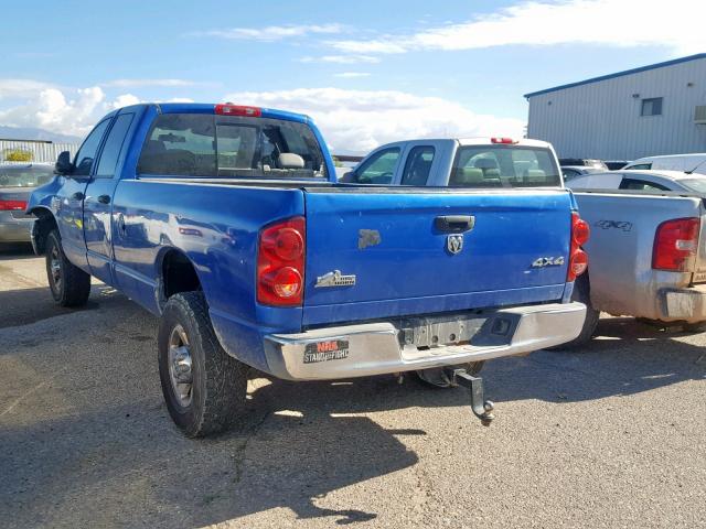 3D7KS28D98G123640 - 2008 DODGE RAM 2500 S BLUE photo 3