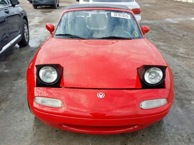 JM1NA3511M1210600 - 1991 MAZDA MX-5 MIATA RED photo 10