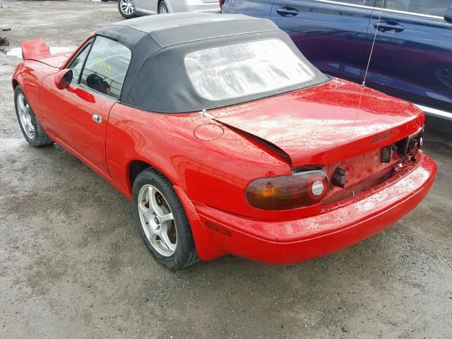 JM1NA3511M1210600 - 1991 MAZDA MX-5 MIATA RED photo 3