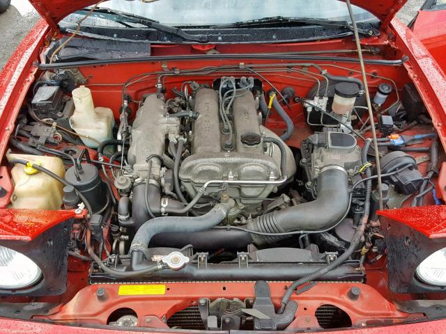 JM1NA3511M1210600 - 1991 MAZDA MX-5 MIATA RED photo 7