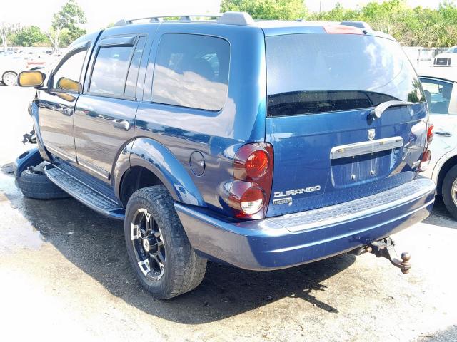 1D4HD58226F158004 - 2006 DODGE DURANGO LI BLUE photo 3