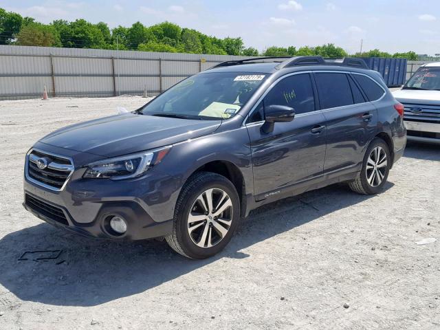 4S4BSENC3J3382555 - 2018 SUBARU OUTBACK 3. GRAY photo 2