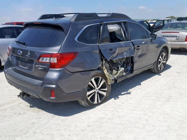 4S4BSENC3J3382555 - 2018 SUBARU OUTBACK 3. GRAY photo 4