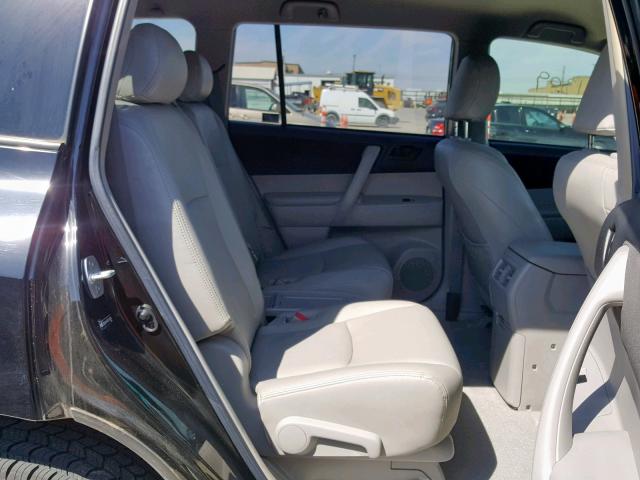 JTEDS41A782013026 - 2008 TOYOTA HIGHLANDER BLACK photo 6