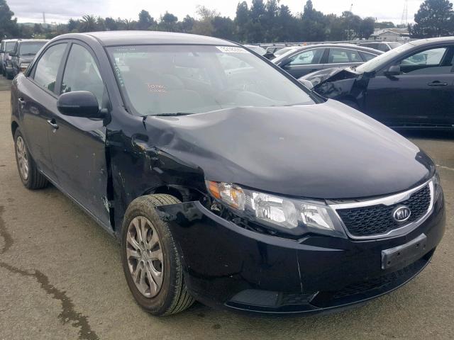 KNAFU4A20C5616260 - 2012 KIA FORTE EX BLACK photo 1