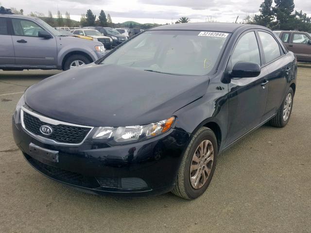 KNAFU4A20C5616260 - 2012 KIA FORTE EX BLACK photo 2