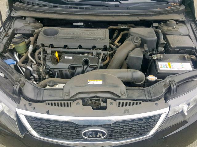 KNAFU4A20C5616260 - 2012 KIA FORTE EX BLACK photo 7