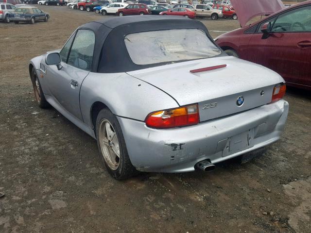 4USCH7331WLE10573 - 1998 BMW Z3 1.9 SILVER photo 3